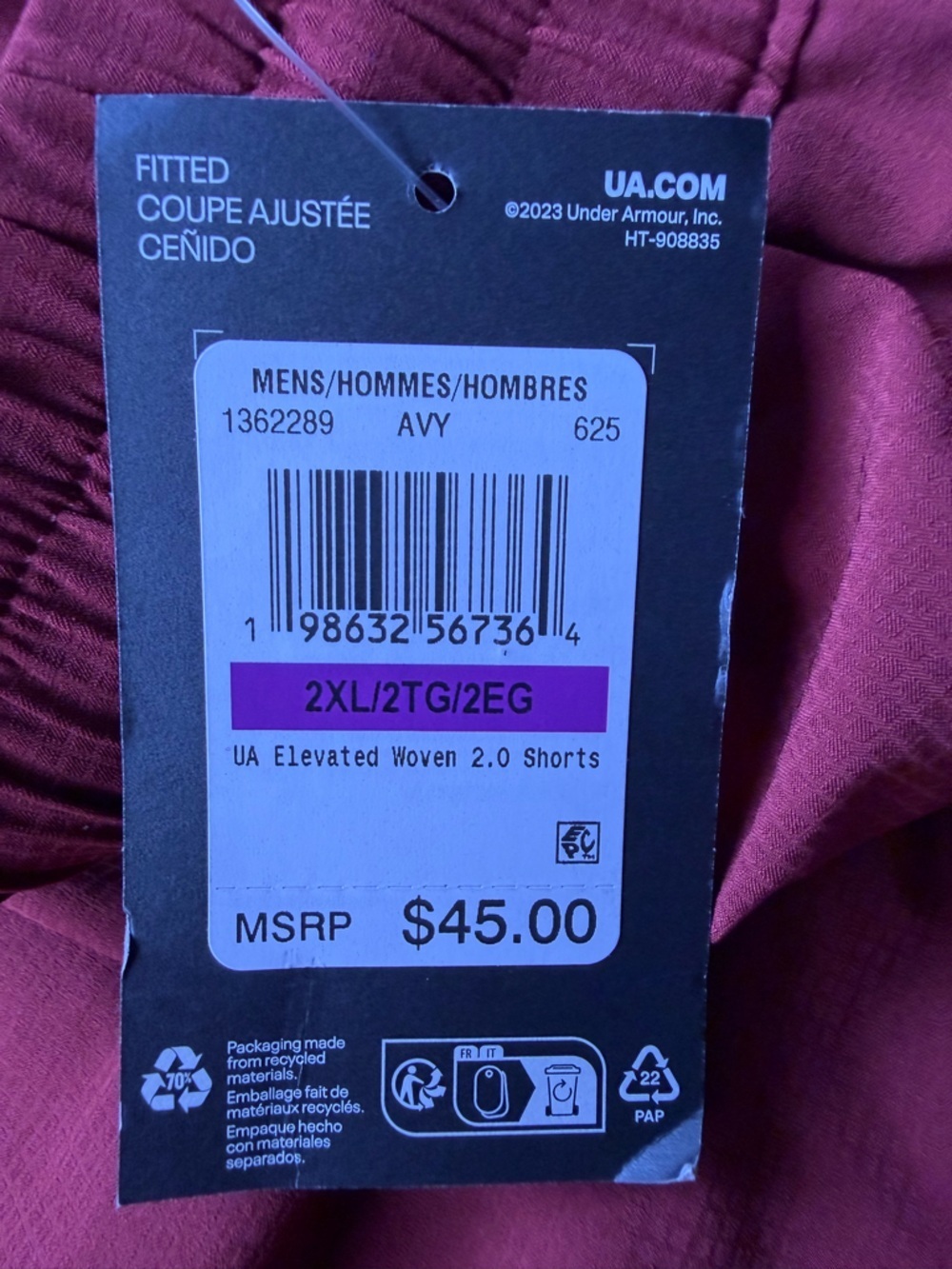 Men’s XXL Under Armour Athletic Shorts NWT - Picture 5 of 7